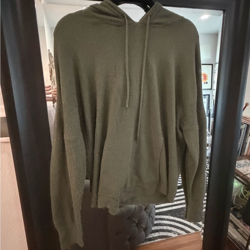 Sweet Romeo Olive Hooded Sweater